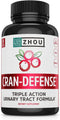 Zhou Nutrition Cran Defense, Cranberry Concentrate Urinary Tract Formula, Flush Out Impurities and Healthy Bladder Support, 3 in 1 Formula - Cranb...
