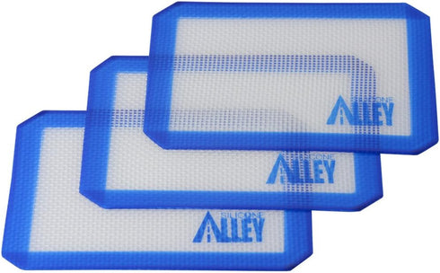3 Non-stick Silicone Mat Pad, Small Rectangle 5 X 4 Inch, Blue...