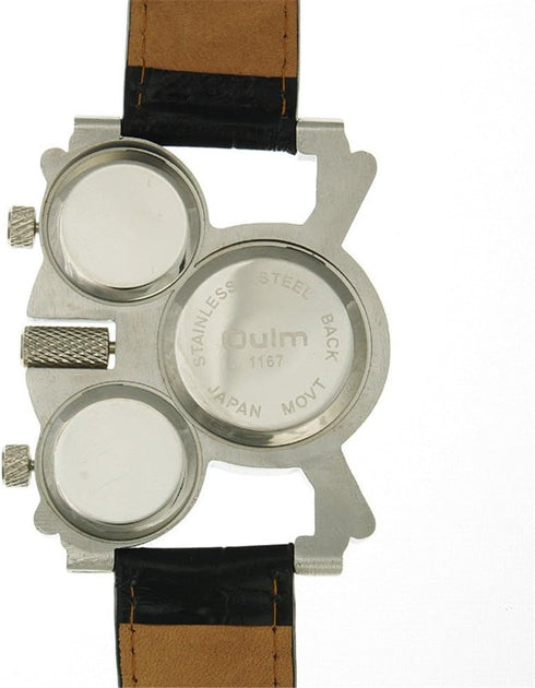1167 Military Army Sport Wrist Watch 3 Analog Dials Coffee Mens Watch...