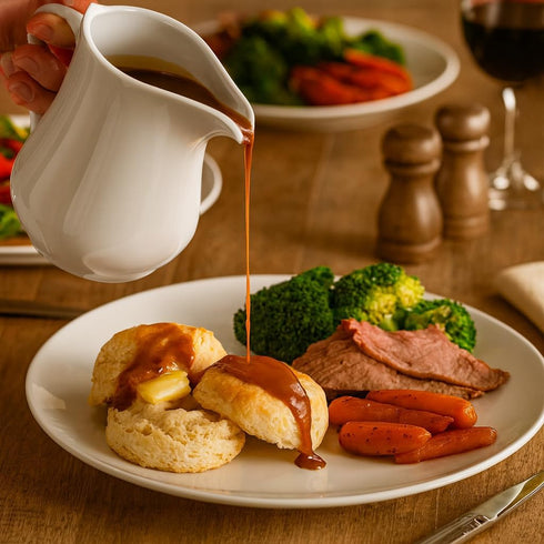 HIC Kitchen Creamer Pitcher with Handle, Fine Porcelain, 8-Ounce...