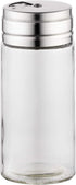 Fox Run 5167 Glass Spice Jar with Stainless Steel Shaker Lid, 6 Ounce, Clear Container for Seasonings, 1 Count (Pack of 1)...