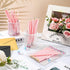Tinlade 50 Pcs Triangular Grip Pencils Wedding Pencils HB Graphite Pencil Pack Wood Pencils with Eraser for School Drawing Sketching Bridal Baby S...