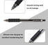 0.7mm Black Ink Gel pen Refillable & Retractable Gel Ink Rolling Ball Pens Classic Durable gel pen (Black-12 pack)...
