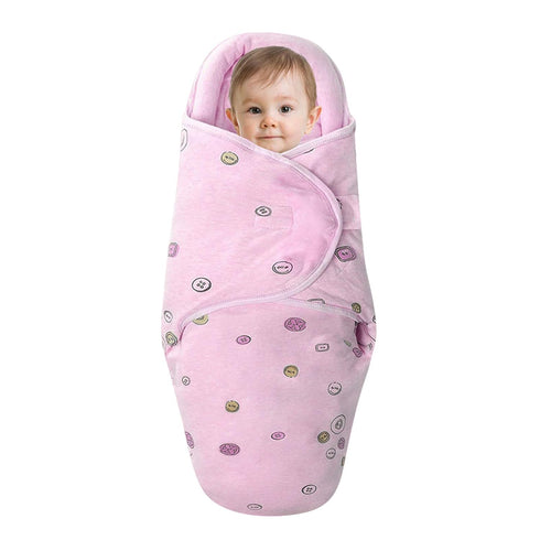 Baby Swaddle Blankets, Unisex Baby Blanket Wrap for Newborn Baby Boys Girls, Skin Friendly Wearable Swaddle Sleep Sack Made of Combed Cotton (Butt...
