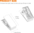 30pcs Transparent Self Adhesive Clips - Ideal for Wall Tapestry, Photo, and Poster Hanging...