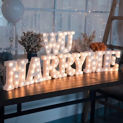 MUMUXI Marquee Light Up Letters Battery Powered LED Alphabet Lights for Party Wedding Birthday Christmas Home Bar Decoration Lighted Sign (A)...