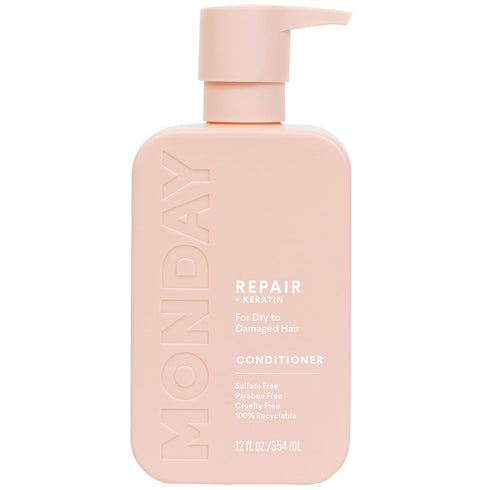 MONDAY HAIRCARE Repair Conditioner 12 oz. (354 ML) for Dry to Damaged Hair, Made with Keratin, Coconut Oil, Shea Butter and Vitamin E...