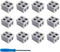 12 Pack Led Strip Light Connectors 8mm 2 Pin Solderless White 12V LED Tape Light Connectors to Wire for 5V 24v Single Color LED Strip Lights Inclu...