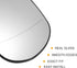 X AUTOHAUX Car Right Rearview Heated Side Mirror Glass for Jeep Cherokee 2014-2019 68228918AA 68228912AA Replacement Heated Mirror Glass with Back...