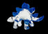 Garden Deco Glow in The Dark Blue Stegosaurus Hand Blown Art Glass Figurine Ornament Sculpture...