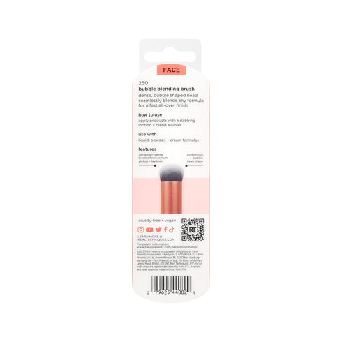 Real Techniques Bubble Blending Makeup Brush, Multipurpose Face Brush For Liquid, Cream, & Powder Makeup, Unique Bubble Brush Head, Synthetic Bris...