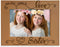 KATE POSH All You Need is Love and Your Sister Engraved Wood Picture Frame, Bridesmaids & Maid of Honor Gifts, Best Sister Ever, Birthday Gift (5x...