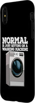 iPhone X/XS Mormal Is Sitting On Laundry Funny Women Washing Machine Case...