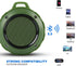 Kunodi Outdoor Waterproof Bluetooth Speaker, Wireless Portable Mini Travel Speaker with Subwoofer, Enhanced Bass, Built in Mic for Sports, Pool, B...