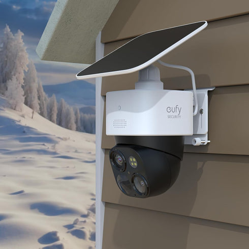 Vinyl Siding Clips Mount Bracket Compatible with Eufy SoloCam S340 Solar Security Outdoor Camera ?1Pack?White?...