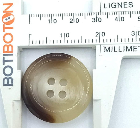 Ecru, Brown and Grey Watercolour Buttons - Horn Buttons for Shirts, Jackets, Americans and Coats - Sewing Accessory - Made and Shipped from Spain ...