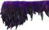 Sowder Rooster Hackle Feather Fringe Trim 5-7" in Width Pack of 5 Yards(Purple)...