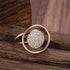 Unique Circle CZ Statement Ring for Women Girls Gold Plated Cubic Zirconia Promise Engagement Geometric Rings Comfort Fit Elegant Birthday Christm...