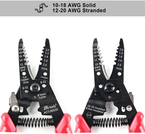 JRready Wire Accessory Tool Electronic System Connector Application Tool (Multi Function Precise stripper Tool)...