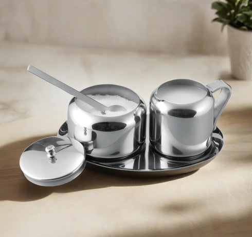 Cuisinox Stainless Steel Cream and Sugar Set, 5-Piece...