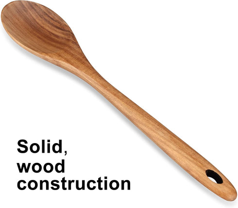 14 Inch Large Wooden Spoon for Cooking Mixing Spoon Serving Spoons Big Non Stick Wood Spoon Spatula Long Handle Spoon Stirring Cooking Spoon...