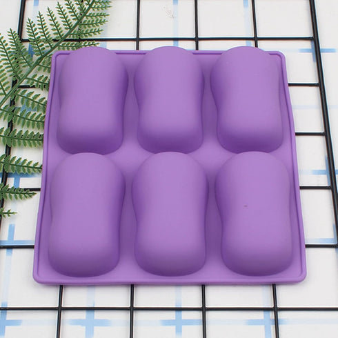 2Pcs Oval Silicone Soap Molds, Classic Oval Shaped Molds for Chocolate Jelly Candy Making...