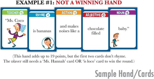 Miss Bernard is a Wild Card- The My Weird School Game, Easy to Follow Rules, Educational, 2 to 4 Players, for Ages 6 to 10, Blue, White...