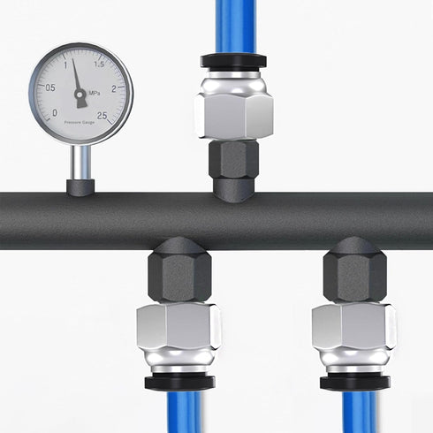 Push to Connect Fitting, 3/8" Tube OD x 3/8" NPT Thread Male Straight Pneumatic Air Fitting Quick Connector for Solenoid Valves Hydraulic Cylinder...