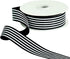 Black White Striped Ribbon 1 Inch Wide Fabric Grosgrain Ribbons 25 Yards Roll for Gift Wrapping Valentine's Day DIY Hair Accessories Crafts Party ...