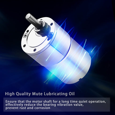 Greartisan DC 24V 5RPM Gear Motor High Torque Electric Micro Speed Reduction Geared Motor Eccentric Output Shaft 37mm Diameter Gearbox...