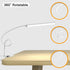 ORALUCE Clip on LED Desk Lamp Reading Light, 3 Modes 10 Brightness Dimmable Clip on Desk Light, Flexible Gooseneck Swing Arm Desk Lamp with Clamp ...