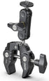 R094 Super Clamp Multi-Functional Camera C Clamp Mount, 1/4" Ball Head Monitor Mount 3/8" Hole Adjustable Video Shooting, Mobile Clamp for Gopro A...