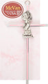 Praying Little Girl Pink 6 Inch Metal Hanging Wall Cross...
