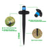 Drip Irrigation Emitters Fan Shape with Stake Adjustable 360Deree Fan Sprayer with Lock Barbed Ideal for (4-7mm) Garden Hose Watering System(25Pcs...