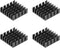 uxcell 6x20x20mm Black Aluminum Heatsink Thermal Adhesive Pad Cooler for Cooling 3D Printers 4Pcs...