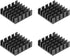 uxcell 6x20x20mm Black Aluminum Heatsink Thermal Adhesive Pad Cooler for Cooling 3D Printers 4Pcs...