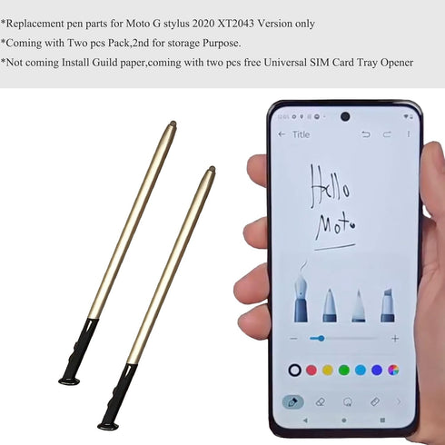 (2pcs Pen) for Moto g Stylus (5G) 2020 Replacement s Pen,XT2043 Stylus Pen Replacement Parts for Moto-rola Moto G Stylus (5G) 2020 XT2043 XT2043-4...