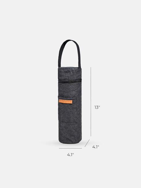 Out of the Woods Vegan Wine Bottle Cooler Bag, Ebony, Unisex...