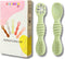 Silicone Baby Spoon Set, Infant Spoon 3-12 Months, Self-feeding Spoon, Dishwasher and Microwave Safe, First Stage Baby Led Weaning Spoon, Set of 2...