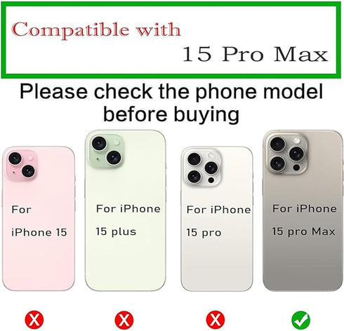 3pcs/Set Camera Lens Replacement for iPhone 15 Pro Max 6.7 inch Camera Lens Rear Glass Replacement with Pre-Installed Adhesive + Repair Tool Kit, ...