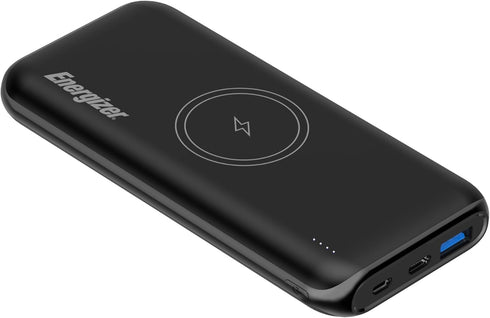 Energizer 10000mAh Wireless Portable Charger 15W Quick Charge Power Bank Power Delivery Compatible with iPhone, Samsung Galaxy, Google and etc_QE1...