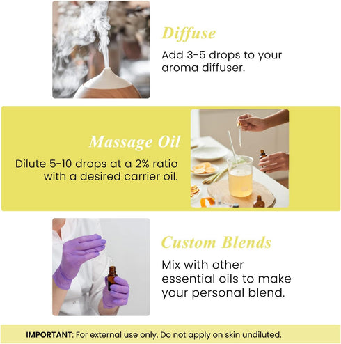 Handcraft Blends Lemon Essential Oil – Huge 4 Fl Oz – 100% Pure and Natural – Premium Grade Essential Oil for Diffuser and Aromatherapy, Skin, Mas...