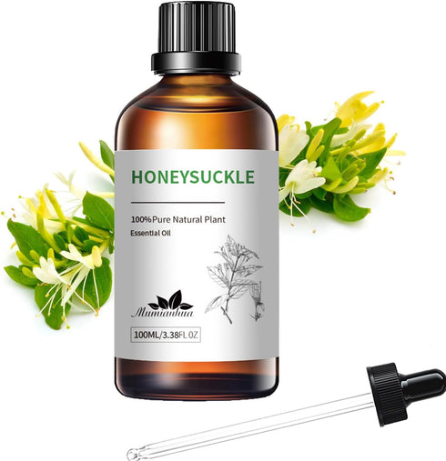 Honeysuckle Essential Oil Mumianhua Pure Honeysuckle Oil Therapeutic Grade Honeysuckle Fragrance Oil for Skin, Hair, Body, Diffuser, Candle Making...