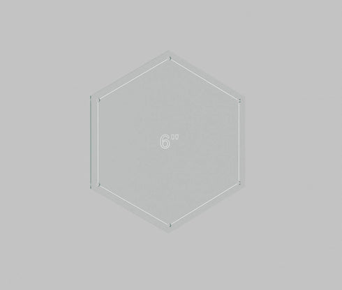 Hexagon Quilting Template Set - 6" with 1/4" Seam Allowance - Durable Acrylic Templates for Quilting, Patchwork, Crafting, & Sewing Projects - Cle...