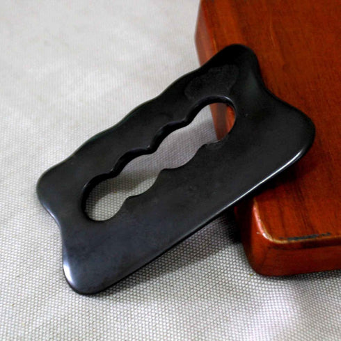 Gua Sha Massage Tool, Bian Stone Gua Sha Tool Gua Sha Stone for Soft Tissue Scraping, Used for Back, Legs, Arms, Neck,Shoulder(Black)...