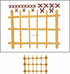 Bamboo Fence Metal Cutting Dies for Card Making, Paper Embossing Die Cuts Kit Templates, Storage Pockets Supplies, Photo Frame Album DIY Scrapbook...