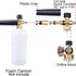2 Pieces 1.1 mm Foam Cannon Orifice Nozzle, Universal Thread Tips suitable for Snow Foam Lance...