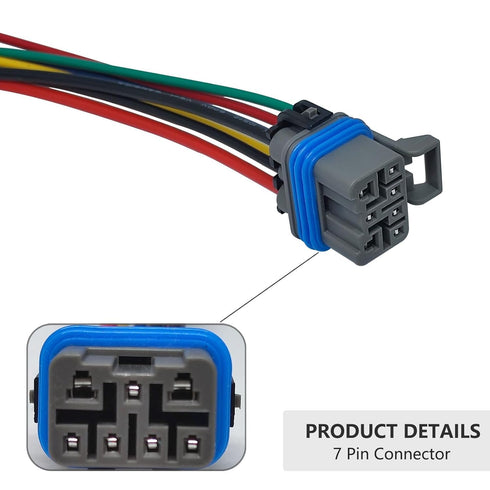 4L60E 4L80E 65E Neutral Safety Switch, Pigtails Switch Connectors 7 & 4 Wire - Compatible for GM 1995 to 2004 4-Speed Automatic Transmission, Repl...