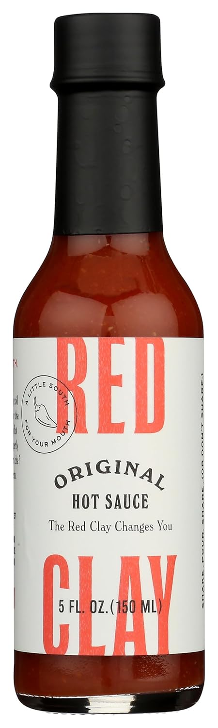 Original Hot Sauce by Red Clay Hot Sauce, Southern Style Condiment and Marinade, Gluten Free, Sugar Free, Keto Friendly, Sustainably Sourced, Mild...