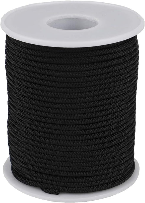 Braided Nylon Twine Cord Thread String for Necklace Bracelet Jewelry Making Crafting Accessories (2mm-98feet, Black)...
